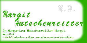 margit hutschenreitter business card